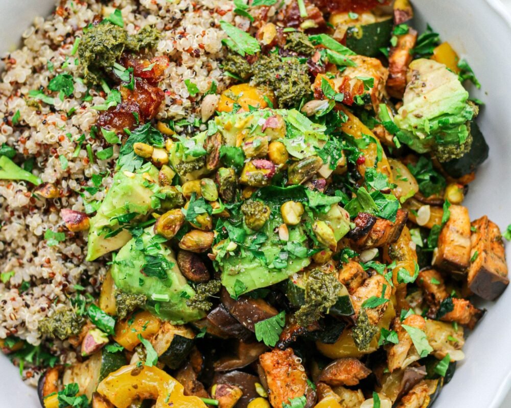 quinoa veggie bowl-8