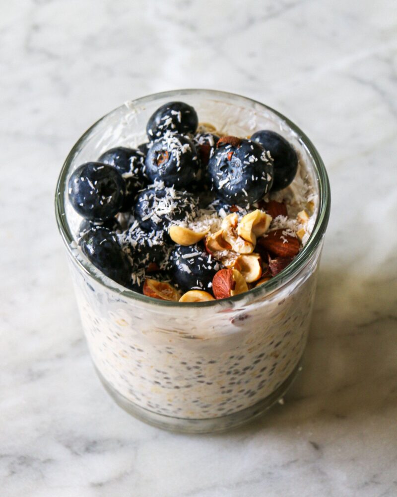 overnight oats 3 ways – bluebrry