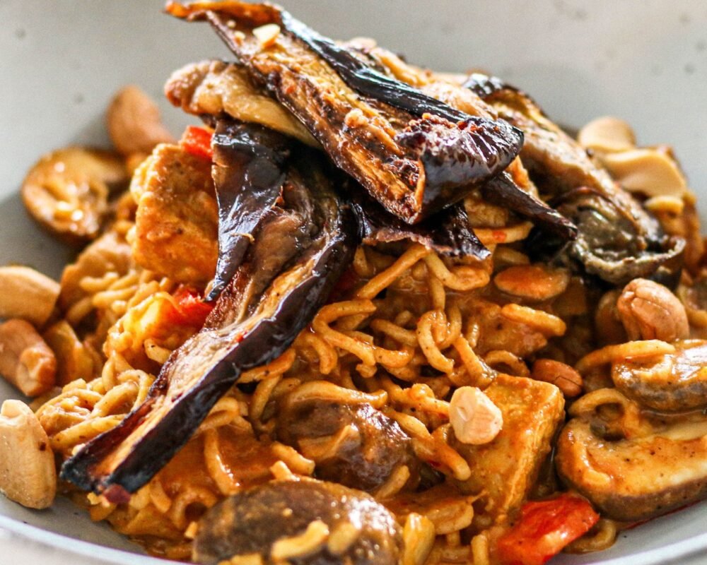 peanut noodles with aubergine-1