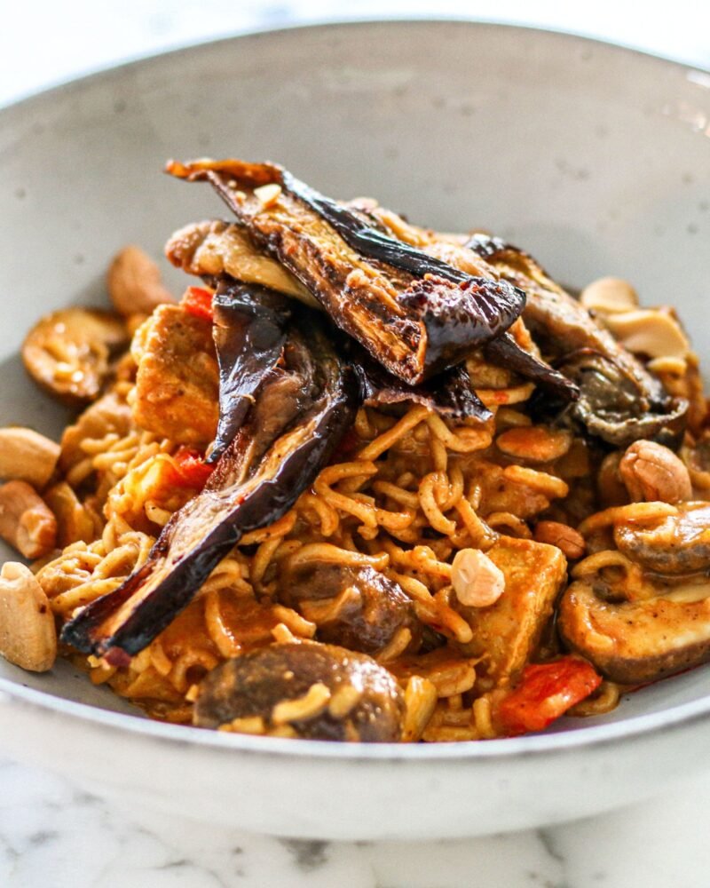 peanut noodles with aubergine-1