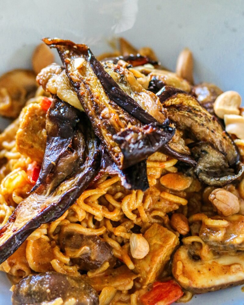 peanut noodles with aubergine-2