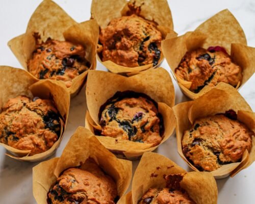 Blueberry Banana Muffins-3