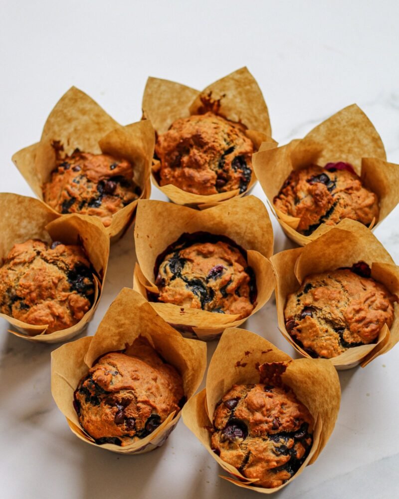 Blueberry Banana Muffins-3